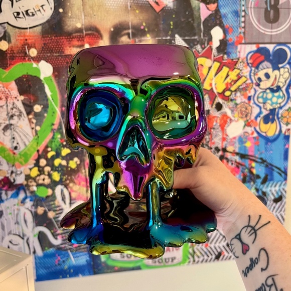 Bath & Body Works Halloween Skull Candle Holder - Picture 1 of 1